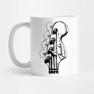 Guitar desing fender Mug